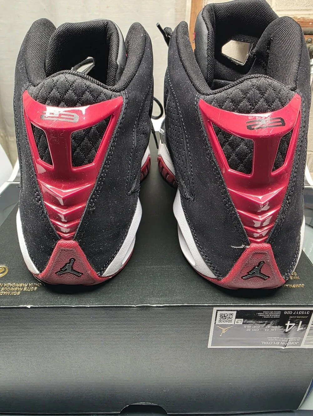 Jordan Black/Red/White Men's Basketball Sneakers